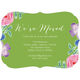 Green Vintage Flower Moving Announcements Image 2 of 6